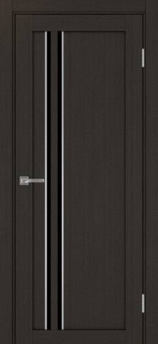 Полотно Турин  525АПС SC венге Размер 800х2000мм Покрытие Экошпон Стекло Черное