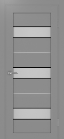 Полотно Турин  526АПС SB серый Цвет Серый Размер 800х2000мм Покрытие Экошпон Стекло Матовое