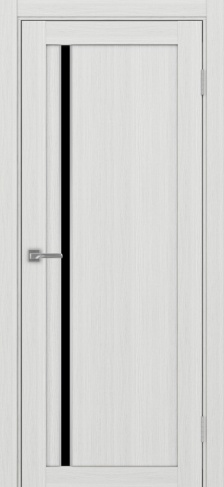 Полотно Турин  527АПС ясень серебристый Цвет Ясень серебристый Размер 700х2000мм Покрытие Экошпон Стекло Черное