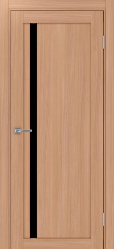 Полотно Турин  527АПС SB ясень тёмный Цвет Ясень тёмный Размер 600х2000мм Покрытие Экошпон Стекло Черное