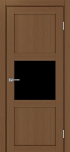 Полотно Турин 530.121 орех Цвет Орех Размер 700х2000мм Покрытие Экошпон Стекло Черное