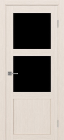 Полотно Турин  530.221 ясень перламутровый Цвет Ясень перламутр Размер 800х2000мм Покрытие Экошпон Стекло Черное