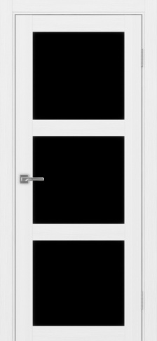 Полотно Турин  530.222 белый лёд Цвет Белый лёд Размер 700х2000мм Покрытие Экошпон Стекло Черное