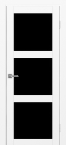 Полотно Турин  530.222 белый снежный Цвет Белый снежный Размер 800х2000мм Покрытие Экошпон Стекло Черное