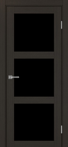 Полотно Турин  530.222 венге Цвет Венге Размер 600х2000мм Покрытие Экошпон Стекло Черное