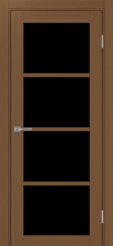 Полотно Турин 540 орех Цвет Орех Размер 700х2000мм Покрытие Экошпон Стекло Черное