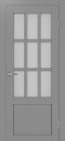 Полотно Турин 542ПФ.21 мателюкс серый Цвет Серый Размер 800х2000мм Покрытие Экошпон Стекло Матовое