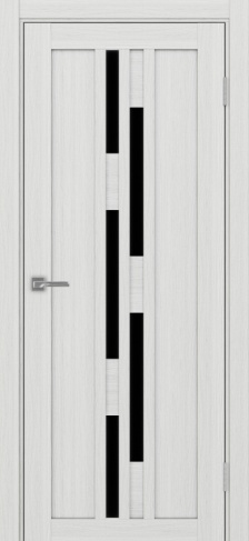 Полотно Турин 551 ясень серебристый Цвет Ясень серебристый Размер 800х2000мм Покрытие Экошпон Стекло Черное