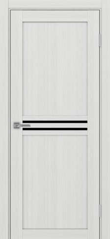 Полотно Турин 552 ясень серебристый Цвет Ясень серебристый Размер 600х2000мм Покрытие Экошпон Стекло Черное