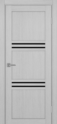 Полотно Турин 553 дуб серый Цвет Дуб серый Размер 600х2000мм Покрытие Экошпон Стекло Черное