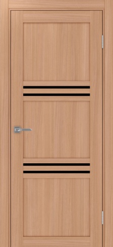 Полотно Турин 553 ясень тёмный Цвет Ясень тёмный Размер 700х2000мм Покрытие Экошпон Стекло Черное