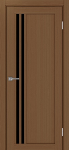 Полотно Турин 555 орех Цвет Орех Размер 600х2000мм Покрытие Экошпон Стекло Черное