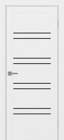 Полотно Турин 560 белый лёд Цвет Белый лёд Размер 600х2000мм Покрытие Экошпон Стекло Черное