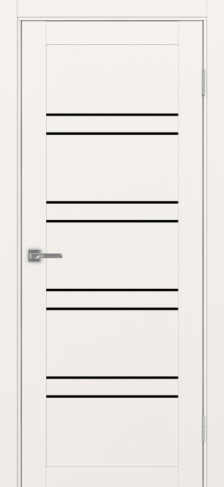 Полотно Турин 560 бежевый Цвет Бежевый Размер 800х2000мм Покрытие Экошпон Стекло Черное