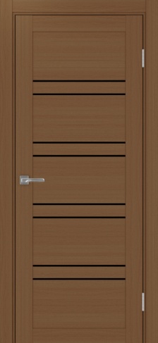 Полотно Турин 560 орех Цвет Орех Размер 600х2000мм Покрытие Экошпон Стекло Черное