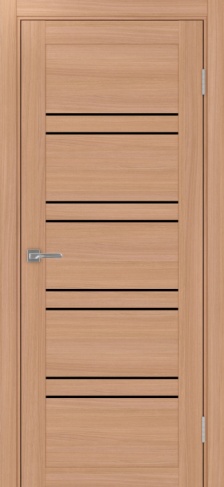 Полотно Турин 560 ясень тёмный Цвет Ясень тёмный Размер 700х2000мм Покрытие Экошпон Стекло Черное