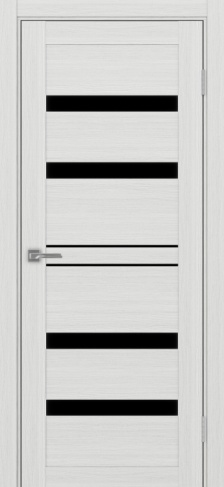 Полотно Турин 561 ясень серебристый Цвет Ясень серебристый Размер 700х2000мм Покрытие Экошпон Стекло Черное