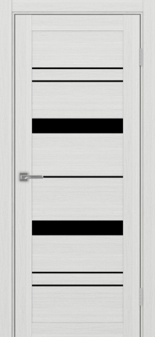 Полотно Турин 562 ясень серебристый Цвет Ясень серебристый Размер 800х2000мм Покрытие Экошпон Стекло Черное